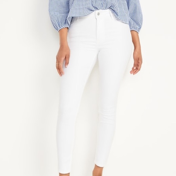 High-Waisted Super Skinny White Ankle Jean - Picture 4 of 7